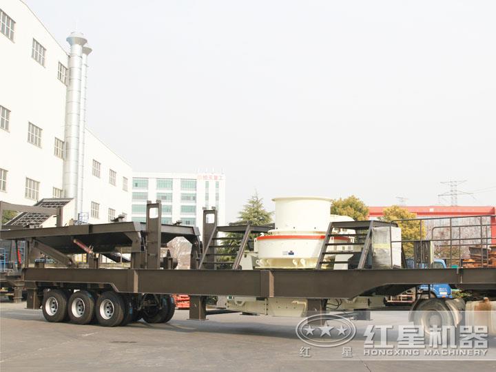 移動柴油打砂機，可一鍵智能操作，液壓控制