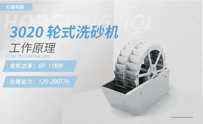 3020洗砂機，時產(chǎn)量：120-200t/h