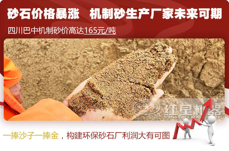 機(jī)制砂價(jià)格上漲，合理構(gòu)建環(huán)保砂石廠更賺錢