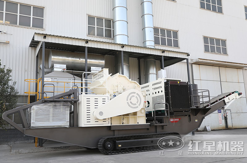小型建筑垃圾制砂機(jī)設(shè)備，履帶式移動